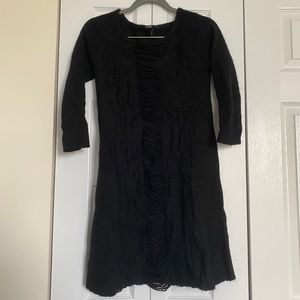 Maje black sweater dress in size small